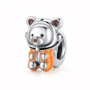 (immagine per) Charm tipo Pandora Orso spaziale - SCC1693