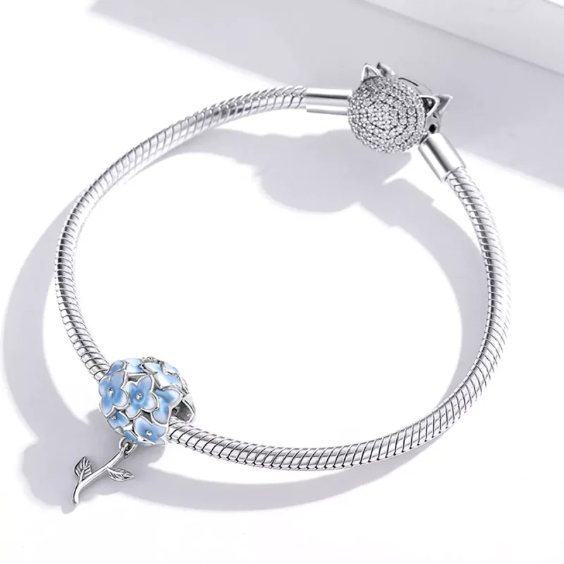 (immagine per) Charm tipo Pandora Ortensia - BSC392 - Visualizza 3