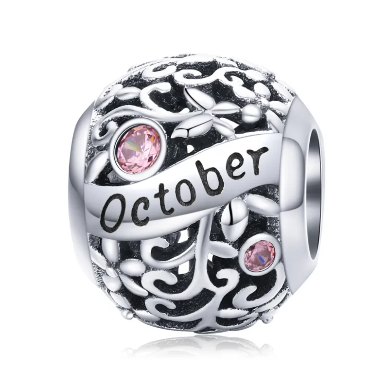 (immagine per) Charm tipo Pandora Ottobre Birthstone - SCC1385-10