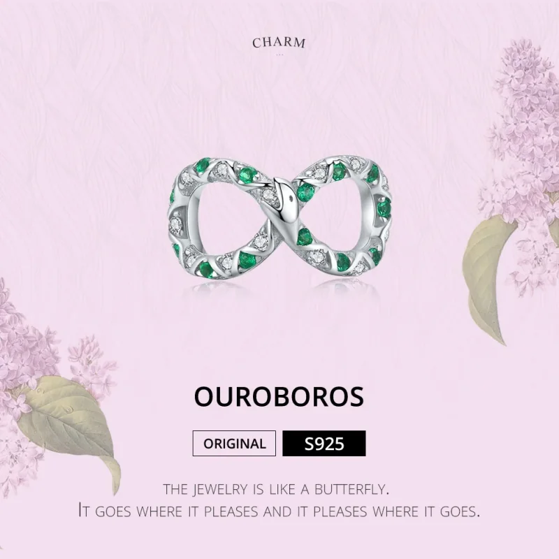 (immagine per) Charm tipo Pandora Ouroboros - BSC186 - Visualizza 6