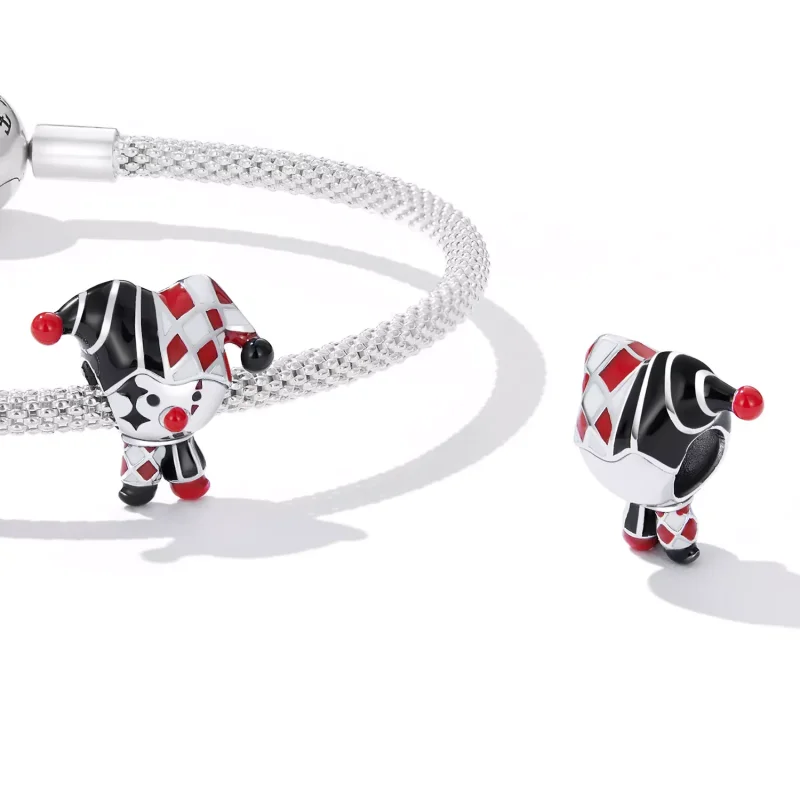(immagine per) Charm tipo Pandora Pagliaccio del poker - SCC2237 - Visualizza 4