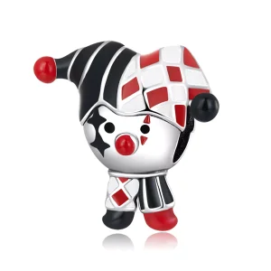 (immagine per) Charm tipo Pandora Pagliaccio del poker - SCC2237