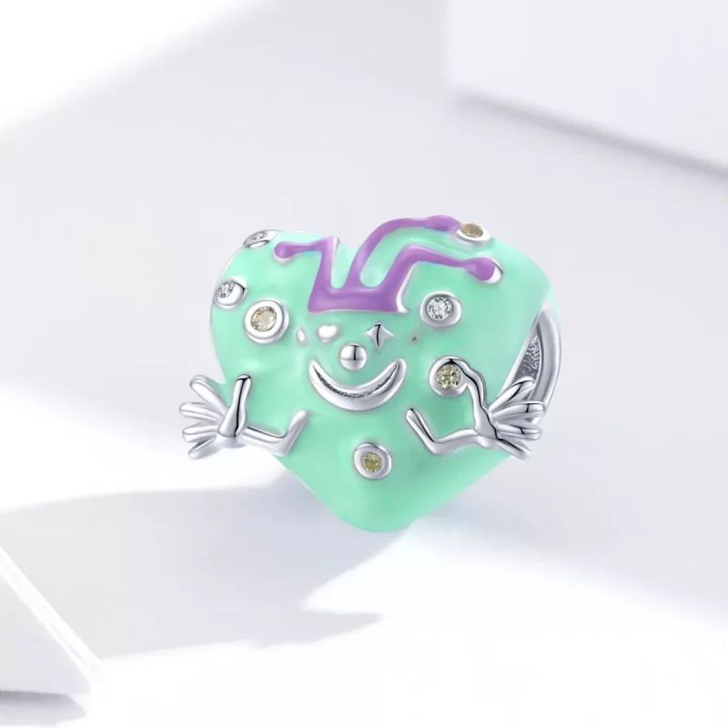 (immagine per) Charm tipo Pandora Pagliaccio felice - BSC292 - Visualizza 3