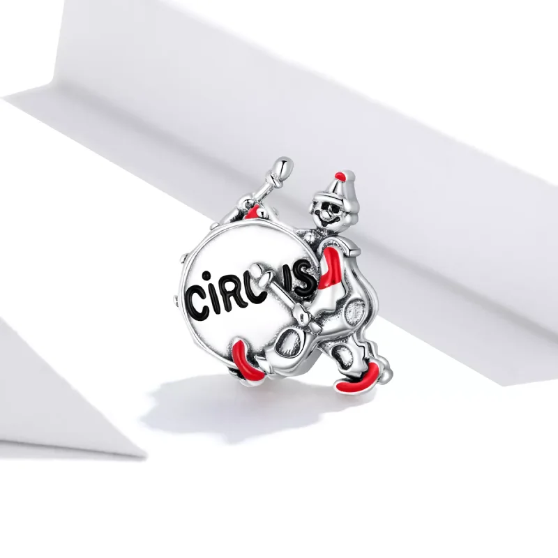 (immagine per) Charm tipo Pandora Pagliaccio tamburo - SCC1658 - Visualizza 2