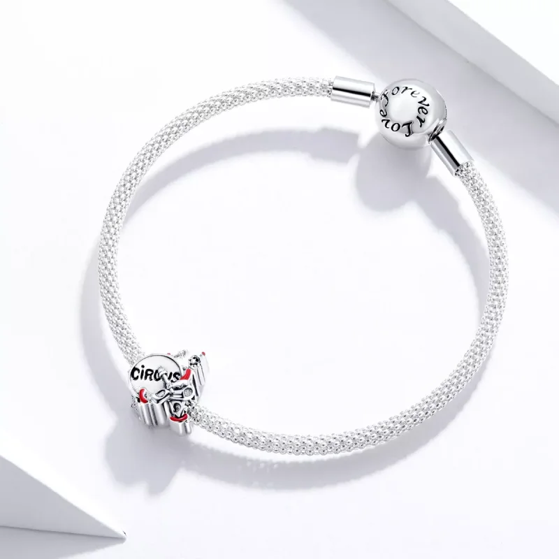 (immagine per) Charm tipo Pandora Pagliaccio tamburo - SCC1658 - Visualizza 3