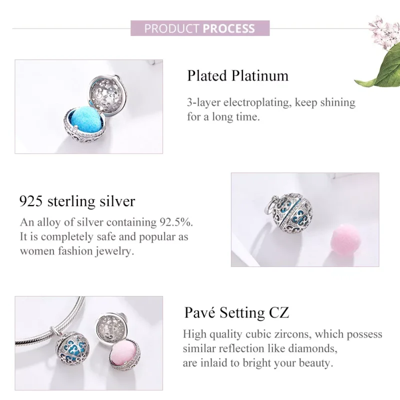 (immagine per) Charm tipo Pandora Palla profumata - SCC1198 - Visualizza 4