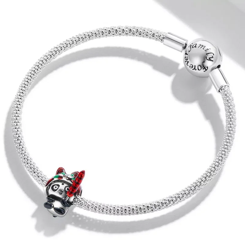 (immagine per) Charm tipo Pandora Panda con cappello da tigre - SCC2105 - Visualizza 3