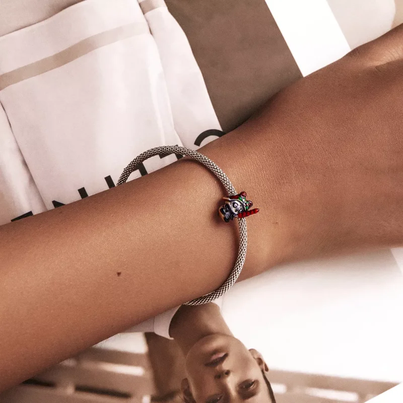 (immagine per) Charm tipo Pandora Panda con cappello da tigre - SCC2105 - Visualizza 5