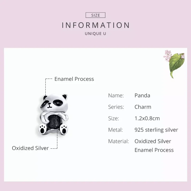 (immagine per) Charm tipo Pandora Panda - SCC1175 - Visualizza 3