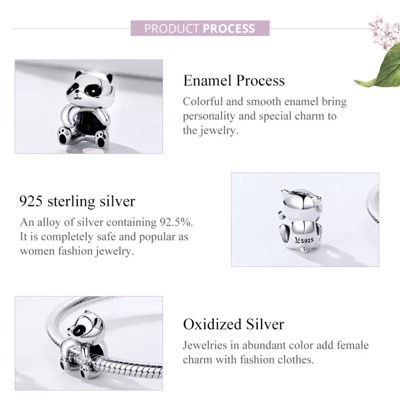 (immagine per) Charm tipo Pandora Panda - SCC1175 - Visualizza 4