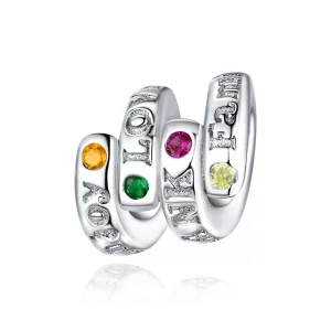 (immagine per) Charm tipo Pandora Parole chiave del Ringraziamento - BSC341
