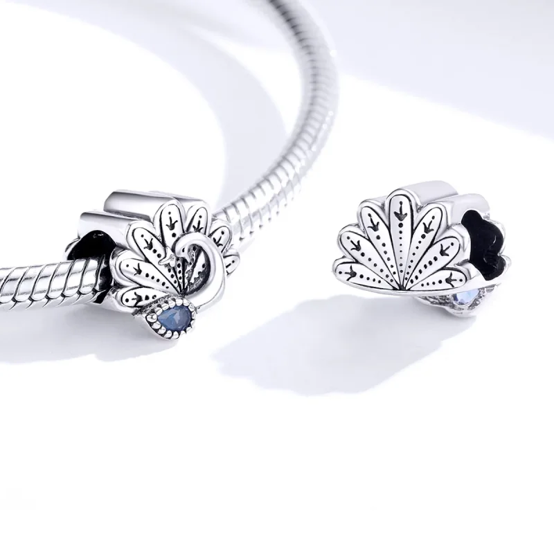 (immagine per) Charm tipo Pandora Pavone retrò - SCC1558 - Visualizza 4