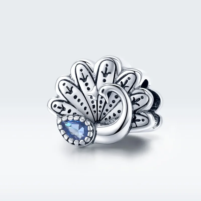 (immagine per) Charm tipo Pandora Pavone retrò - SCC1558 - Visualizza 5
