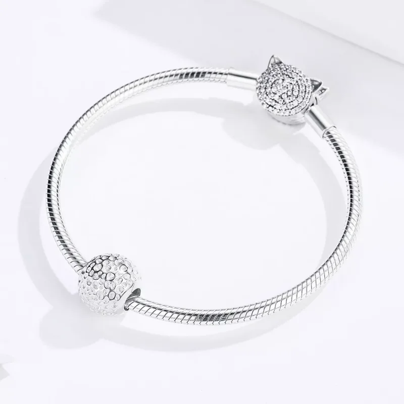 (immagine per) Charm tipo Pandora Perla con texture - SCC1245 - Visualizza 3