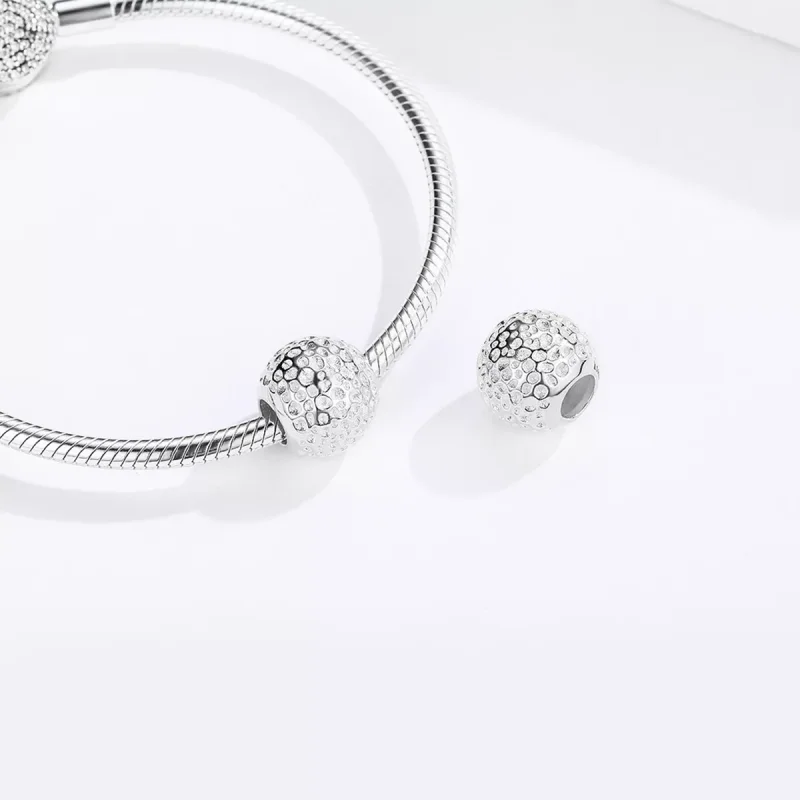 (immagine per) Charm tipo Pandora Perla con texture - SCC1245 - Visualizza 4