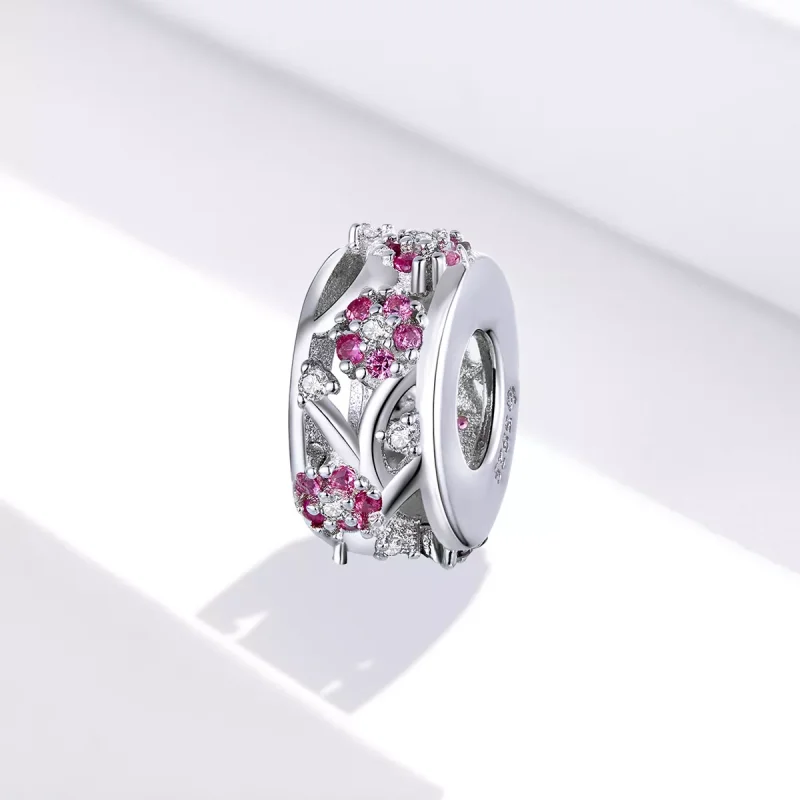 (immagine per) Charm tipo Pandora Perline di fiori di prugna - BSC255 - Visualizza 2