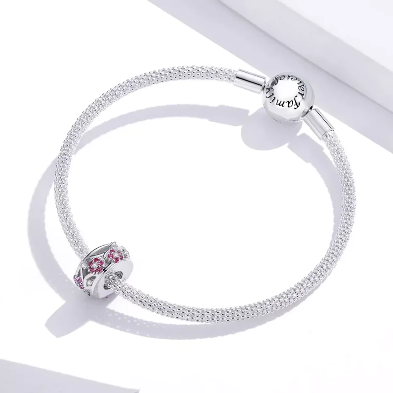 (immagine per) Charm tipo Pandora Perline di fiori di prugna - BSC255 - Visualizza 3