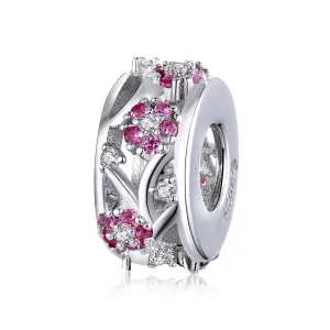 (immagine per) Charm tipo Pandora Perline di fiori di prugna - BSC255