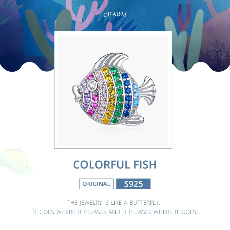 (immagine per) Charm tipo Pandora Pesce colorato - SCC1803 - Visualizza 6