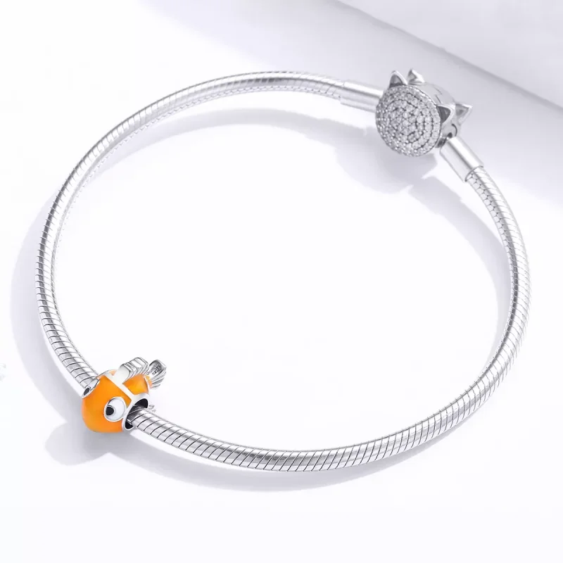(immagine per) Charm tipo Pandora Pesce pagliaccio - BSC206 - Visualizza 2