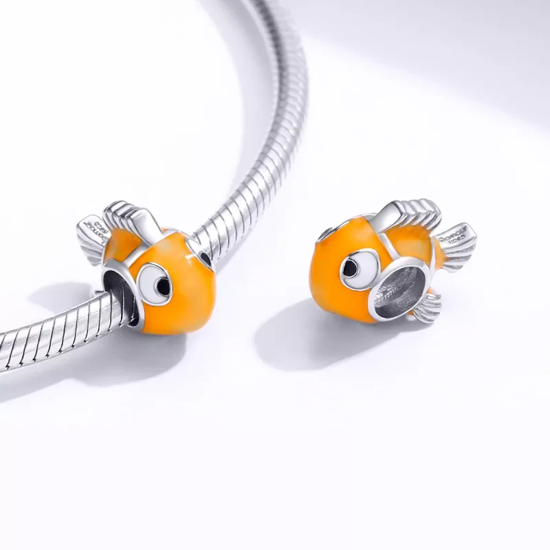 (immagine per) Charm tipo Pandora Pesce pagliaccio - BSC206 - Visualizza 3