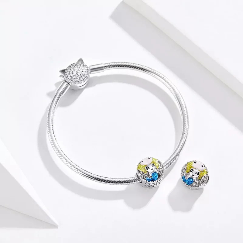 (immagine per) Charm tipo Pandora Pesci - BSC088 - Visualizza 4