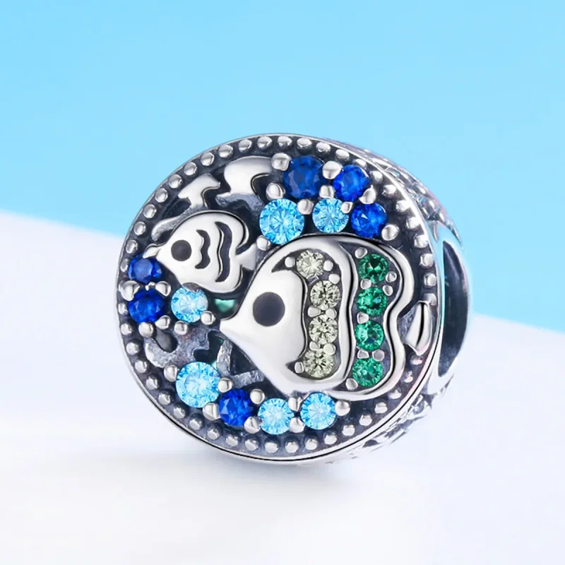 (immagine per) Charm tipo Pandora Pesci colorati del mondo sottomarino - SCC764 - Visualizza 2