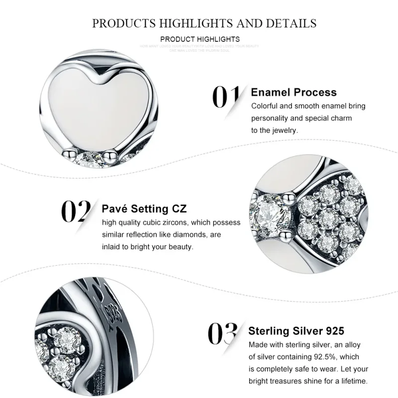(immagine per) Charm tipo Pandora Petali felici - SCC250 - Visualizza 6