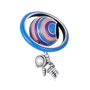 (immagine per) Charm tipo Pandora Pianeta Astronauta - SCC2095
