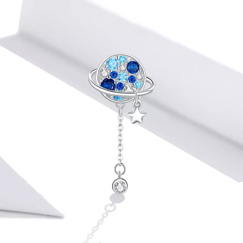 (immagine per) Charm tipo Pandora Pianeta Blu - BSC365 - Visualizza 2
