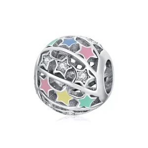 (immagine per) Charm tipo Pandora Pianeta Stella - BSC438