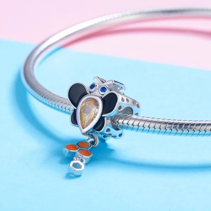 (immagine per) Charm tipo Pandora Piccola ape - BSC009 - Visualizza 3