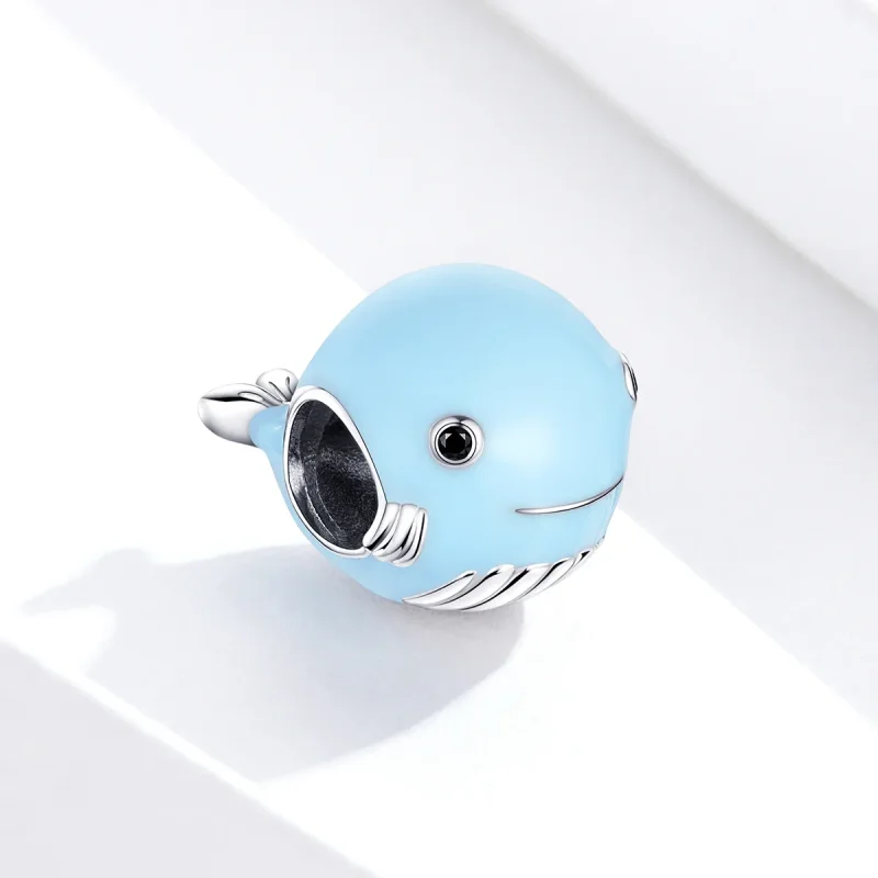 (immagine per) Charm tipo Pandora Piccola balena blu - BSC250 - Visualizza 3