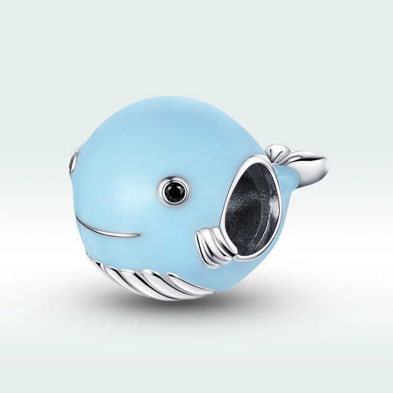 (immagine per) Charm tipo Pandora Piccola balena blu - BSC250 - Visualizza 5