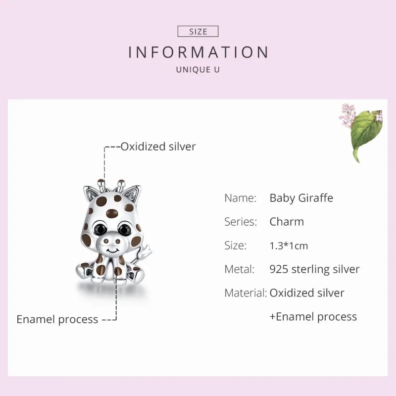 (immagine per) Charm tipo Pandora Piccola giraffa - SCC1691 - Visualizza 7