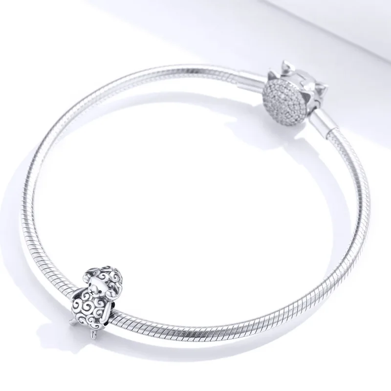 (immagine per) Charm tipo Pandora Piccola pecora - BSC187 - Visualizza 3