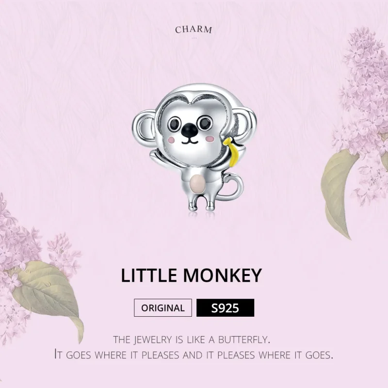 (immagine per) Charm tipo Pandora Piccola scimmia - SCC1575 - Visualizza 6