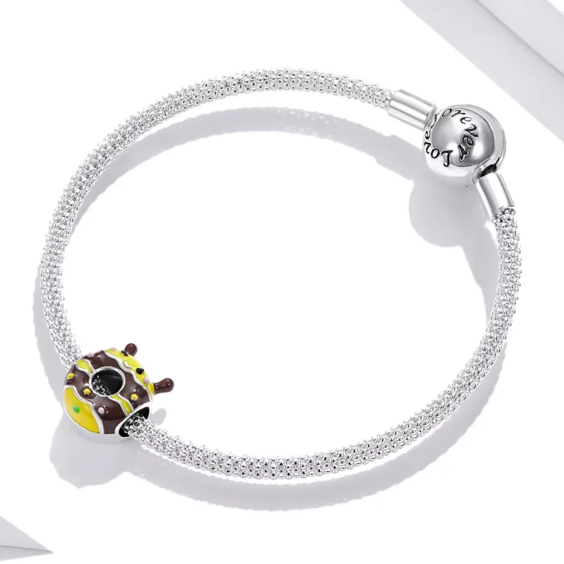 (immagine per) Charm tipo Pandora Piccole ciambelle dell'ape - SCC1878 - Visualizza 3