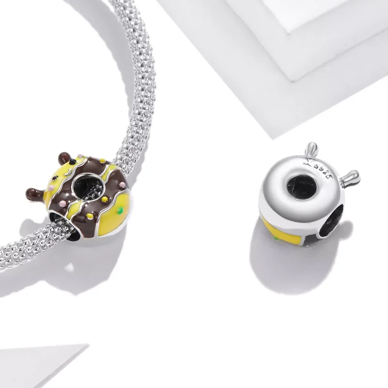 (immagine per) Charm tipo Pandora Piccole ciambelle dell'ape - SCC1878 - Visualizza 4