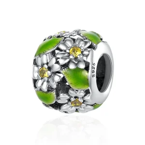 (immagine per) Charm tipo Pandora Piccole Margherite In Primavera E In Estate - SCC490
