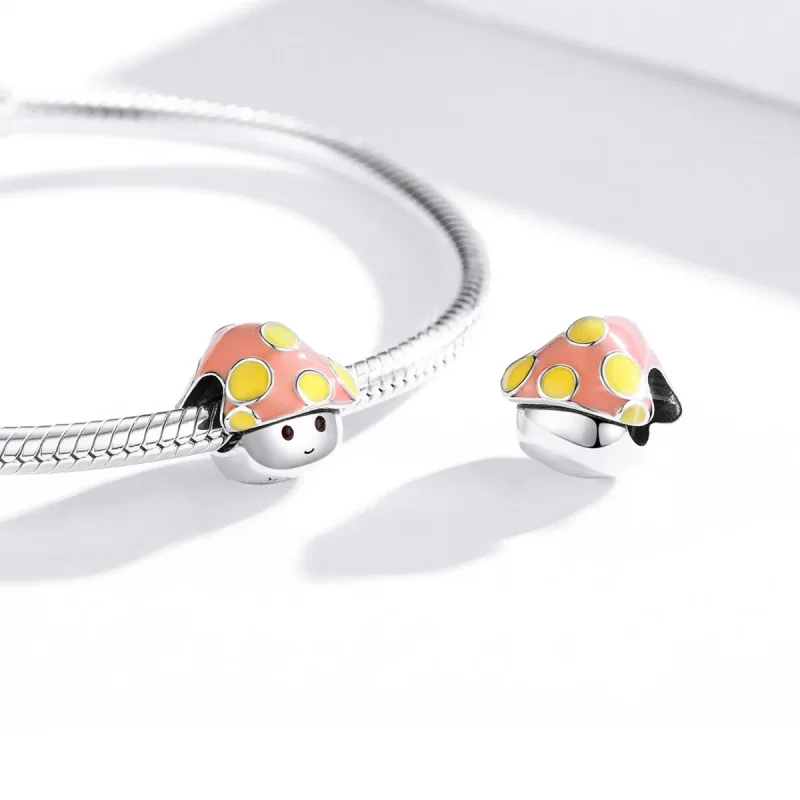 (immagine per) Charm tipo Pandora Piccoli Funghi Colorati - SCC1853 - Visualizza 4