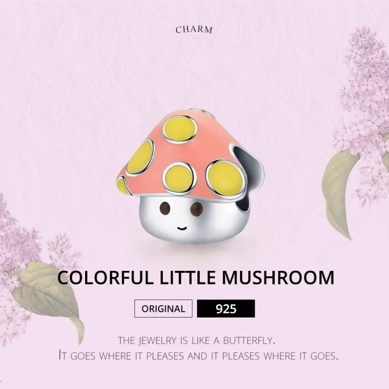 (immagine per) Charm tipo Pandora Piccoli Funghi Colorati - SCC1853 - Visualizza 7