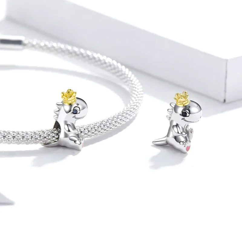 (immagine per) Charm tipo Pandora Piccolo Dinosauro - SCC1674 - Visualizza 4