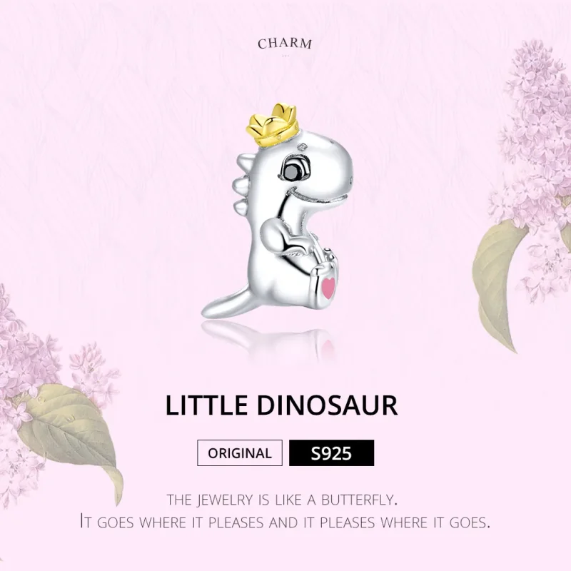 (immagine per) Charm tipo Pandora Piccolo Dinosauro - SCC1674 - Visualizza 6