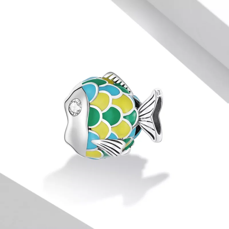 (immagine per) Charm tipo Pandora Piccolo pesce carino - SCC2073 - Visualizza 2