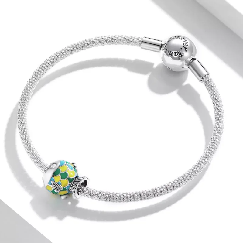 (immagine per) Charm tipo Pandora Piccolo pesce carino - SCC2073 - Visualizza 3
