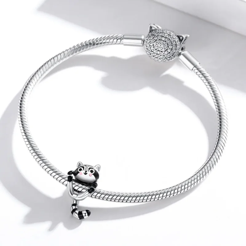 (immagine per) Charm tipo Pandora Piccolo procione - BSC403 - Visualizza 3