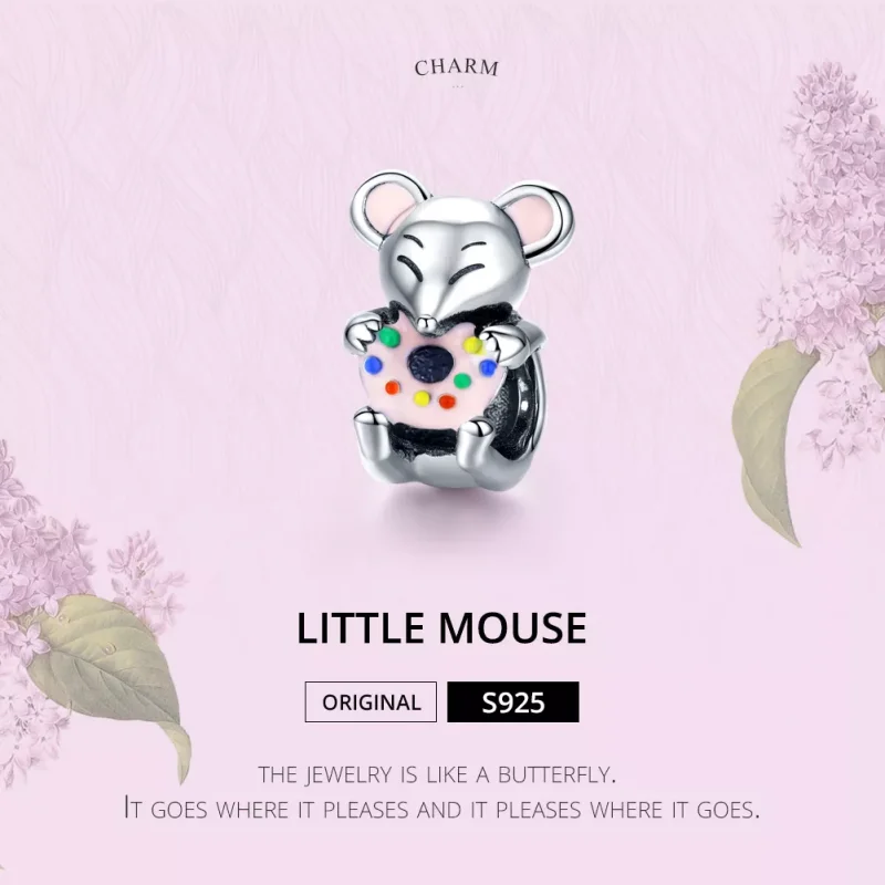 (immagine per) Charm tipo Pandora Piccolo topo - SCC1318 - Visualizza 2