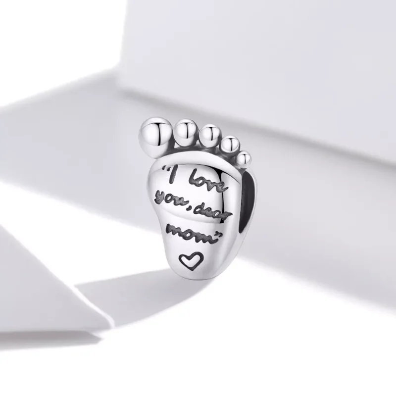 (immagine per) Charm tipo Pandora Piedi d'amore - SCC1901 - Visualizza 2