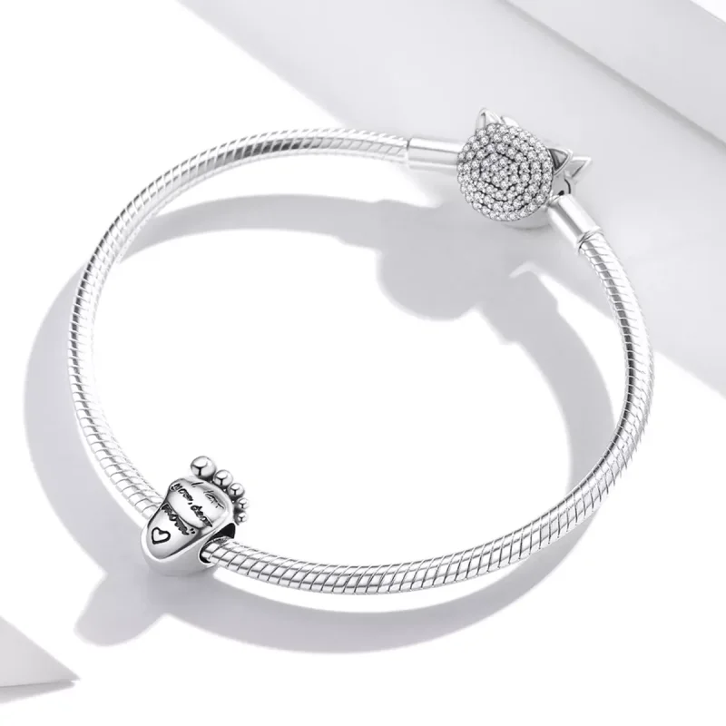 (immagine per) Charm tipo Pandora Piedi d'amore - SCC1901 - Visualizza 3